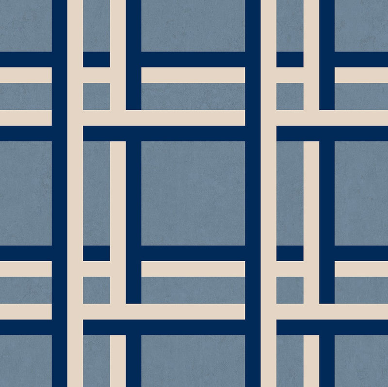 LL3105-7 Nus (Large Scale) Blue Llaüt Wallpaper by Tres Tintas