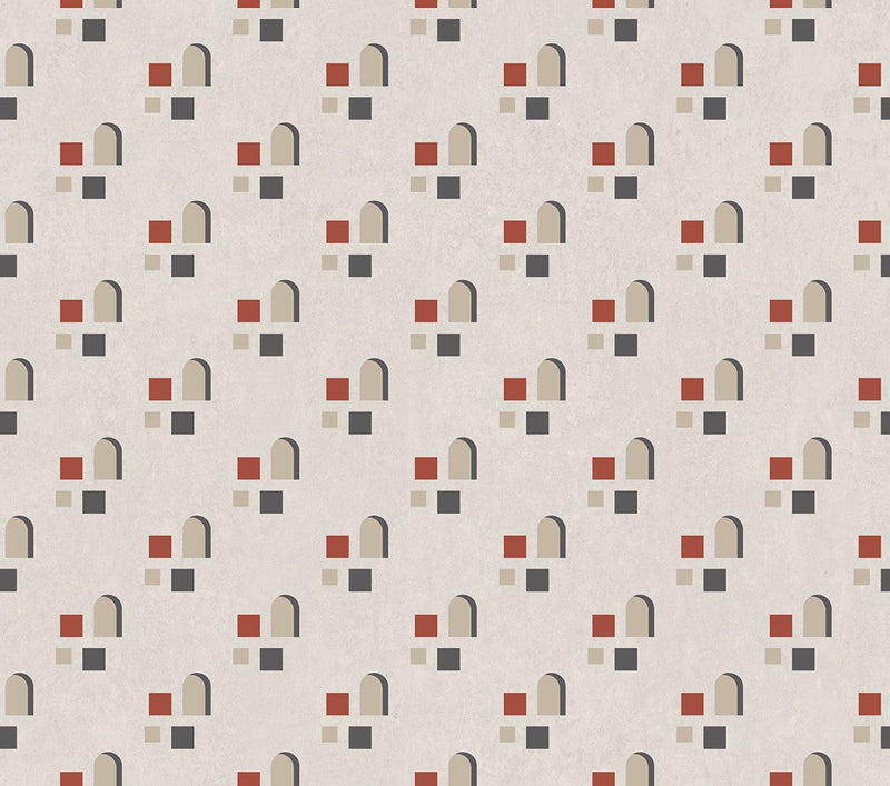 LL3106-3 Far Red Llaüt Wallpaper by Tres Tintas