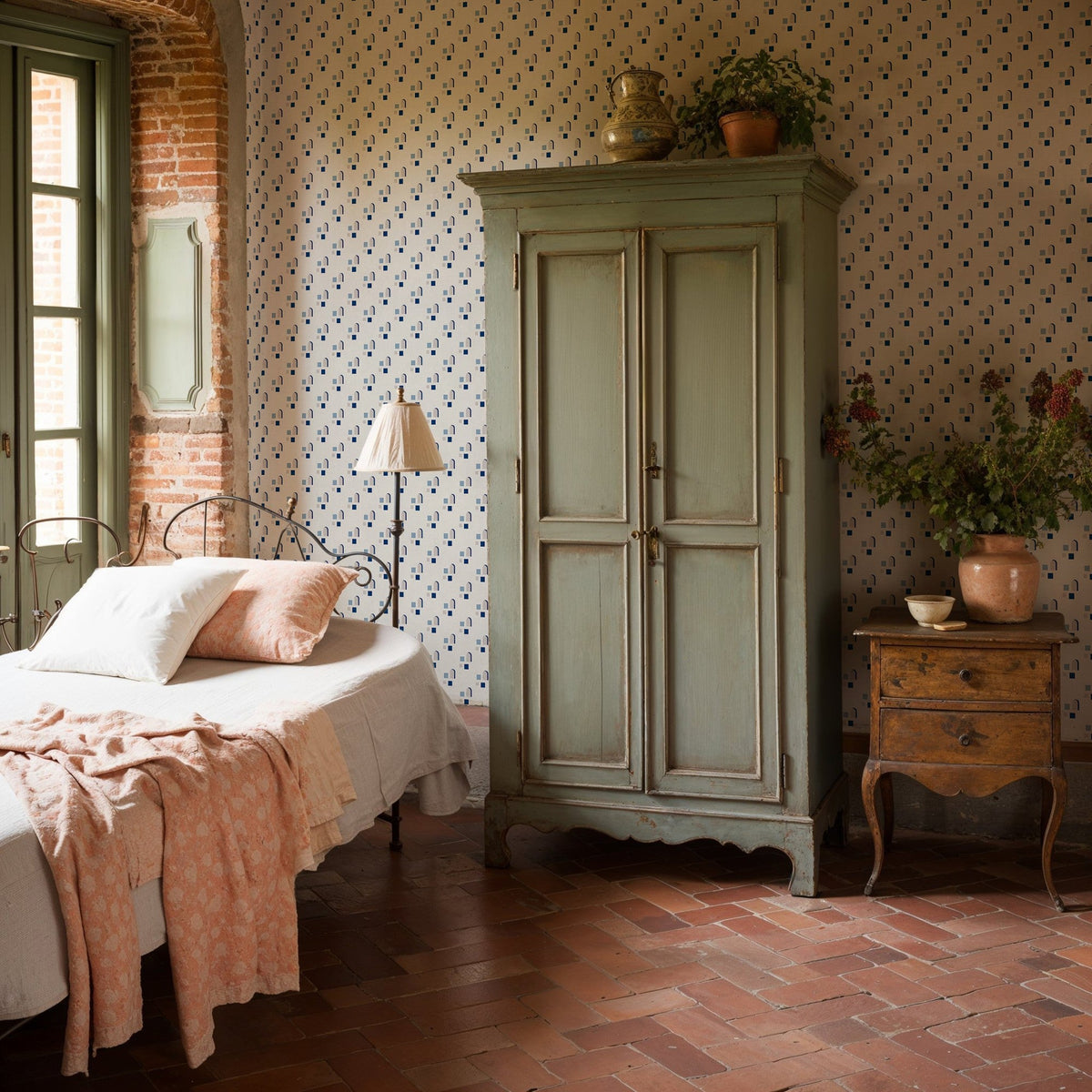 LL3106-5 Far Blue Llaüt Wallpaper by Tres Tintas