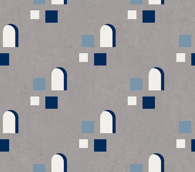 LL3106-7 Far (Large Scale) Blue Llaüt Wallpaper by Tres Tintas