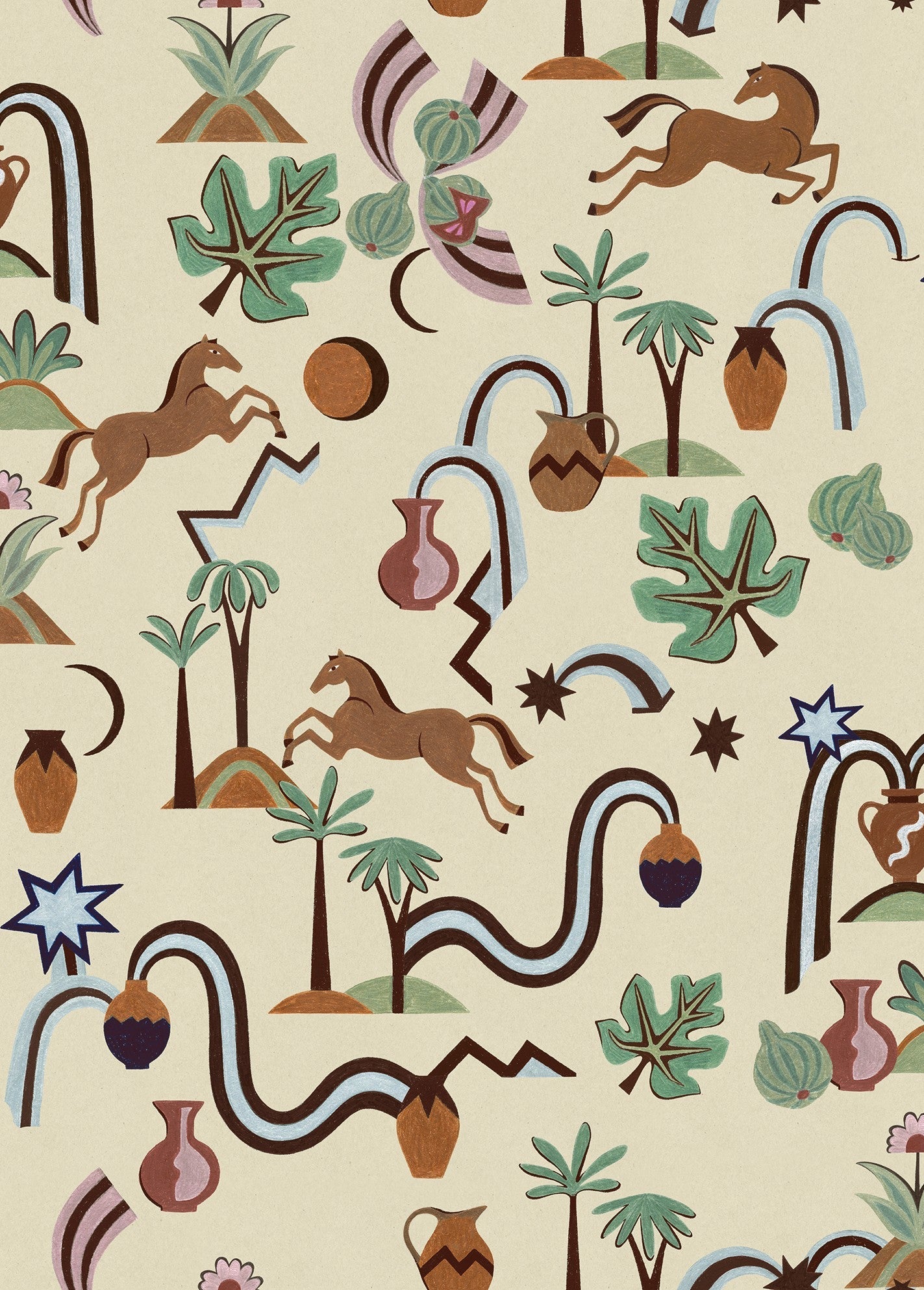 LL3701-4 Bot Beige Llar Wallpaper by Tres Tintas