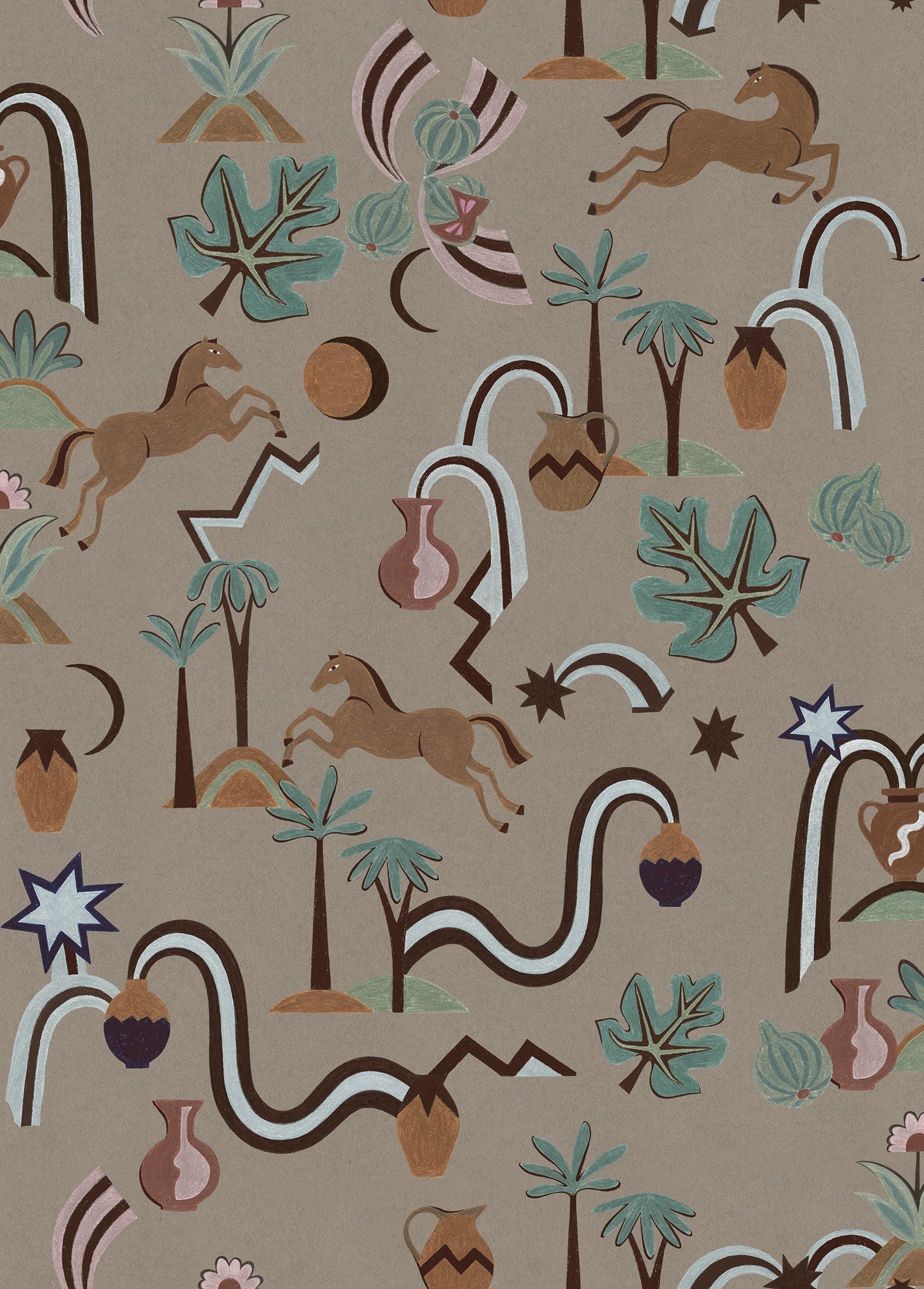 LL3701-5 Bot Brown Llar Wallpaper by Tres Tintas