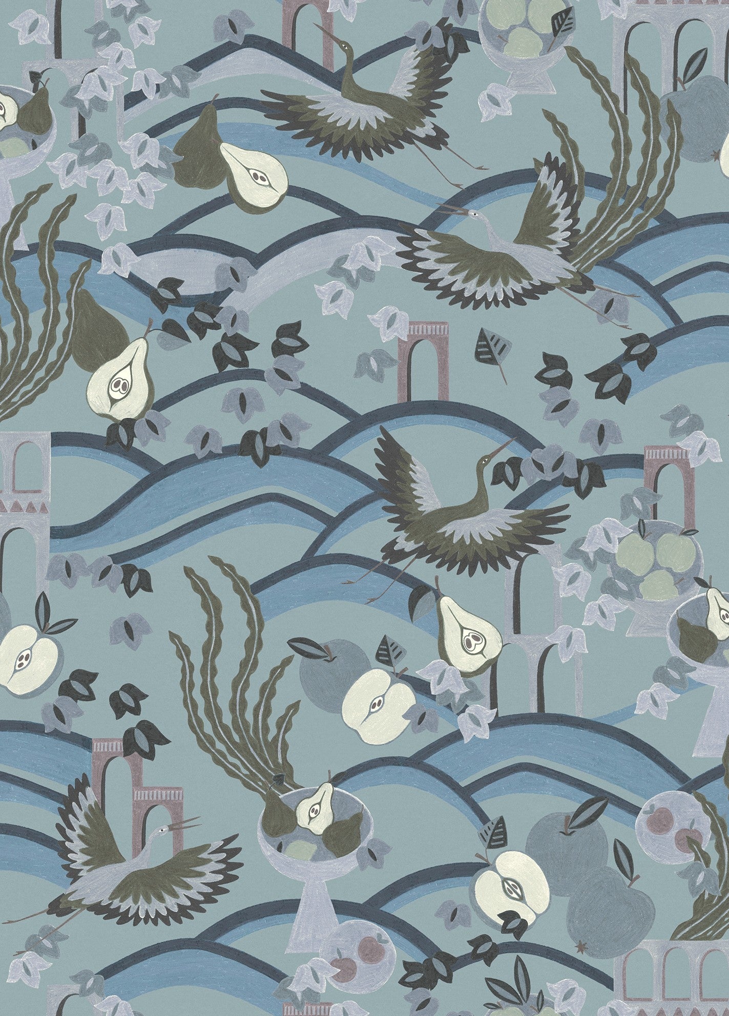 LL3702-2 Illa Blue Llar Wallpaper by Tres Tintas