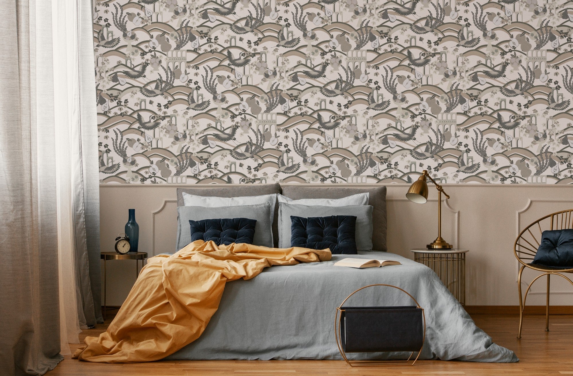 LL3702-2 Illa Blue Llar Wallpaper by Tres Tintas