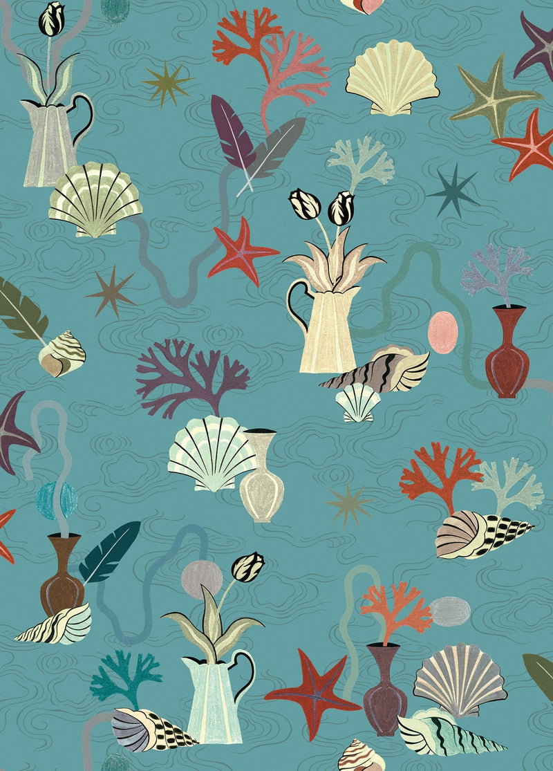 LL3703-2 Salines Blue Llar Wallpaper by Tres Tintas