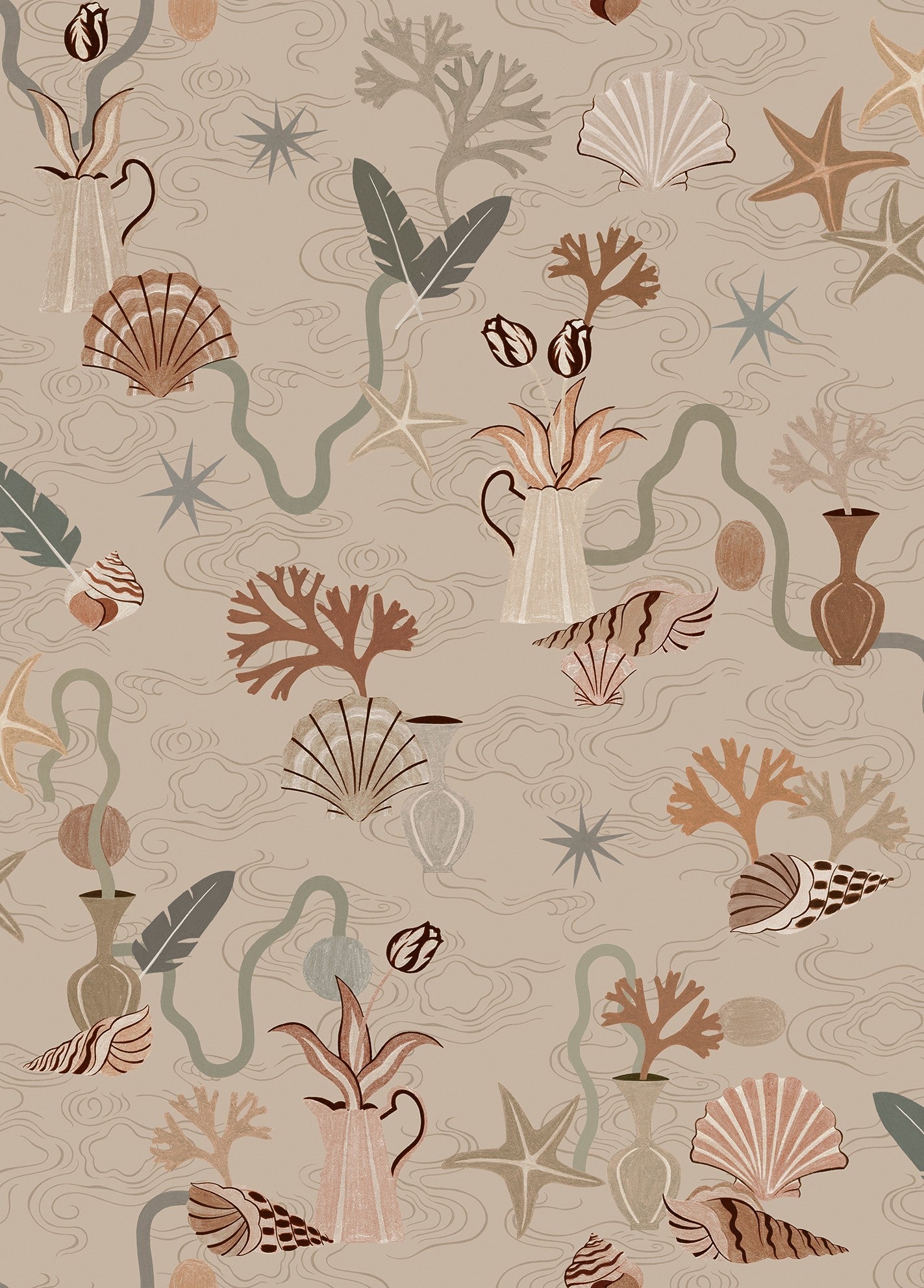 LL3703-3 Salines Beige Llar Wallpaper by Tres Tintas