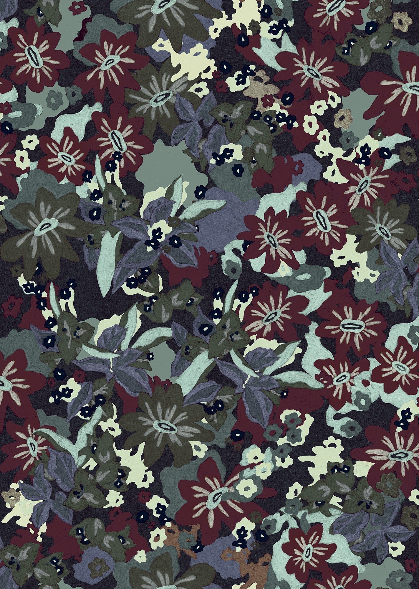 LL3705-1 Heura Purple Llar Wallpaper by Tres Tintas