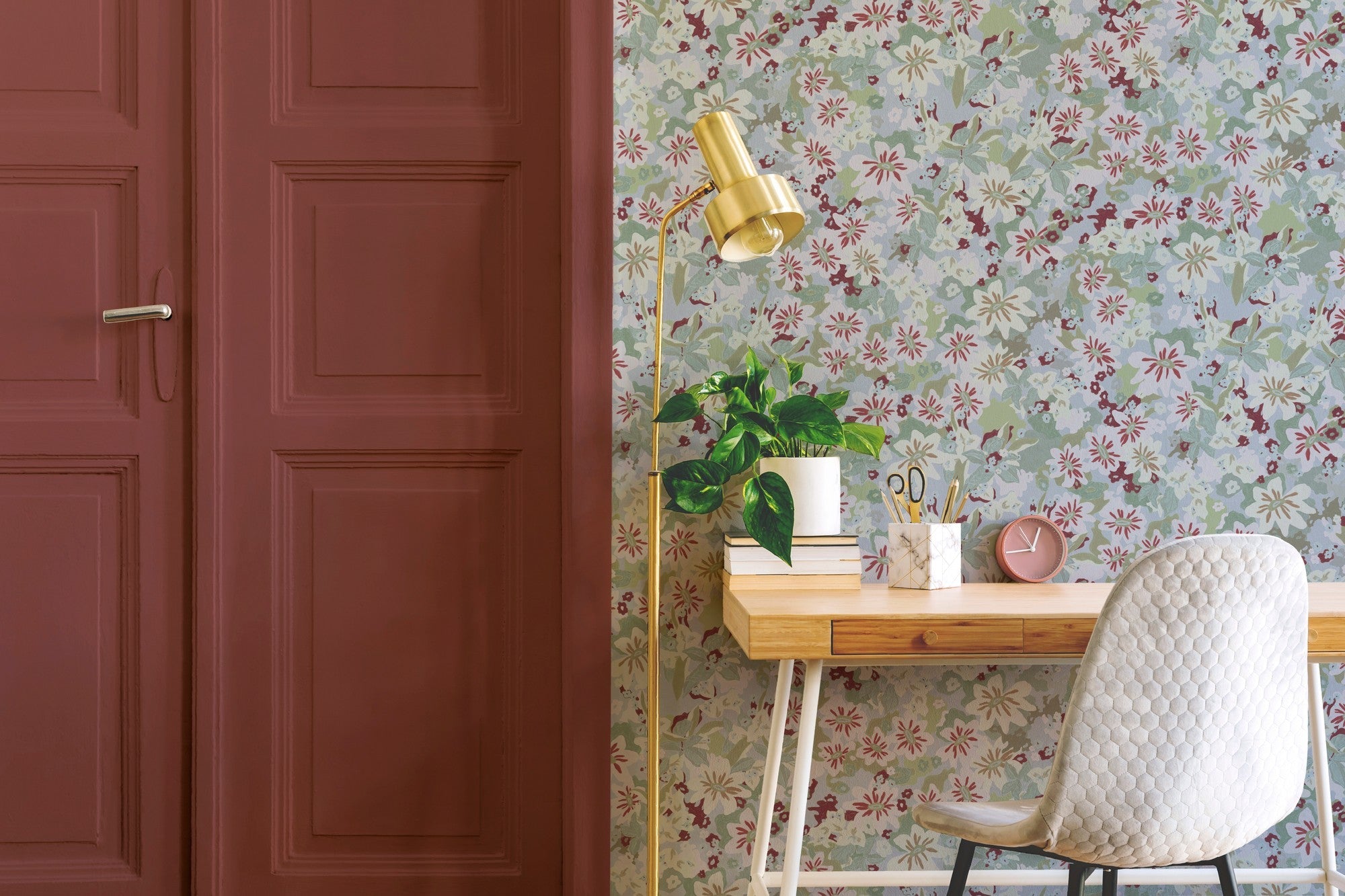 LL3705-4 Heura Green Llar Wallpaper by Tres Tintas
