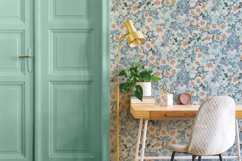 LL3705-5 Heura Blue (LL3705-5) Llar Wallpaper by Tres Tintas