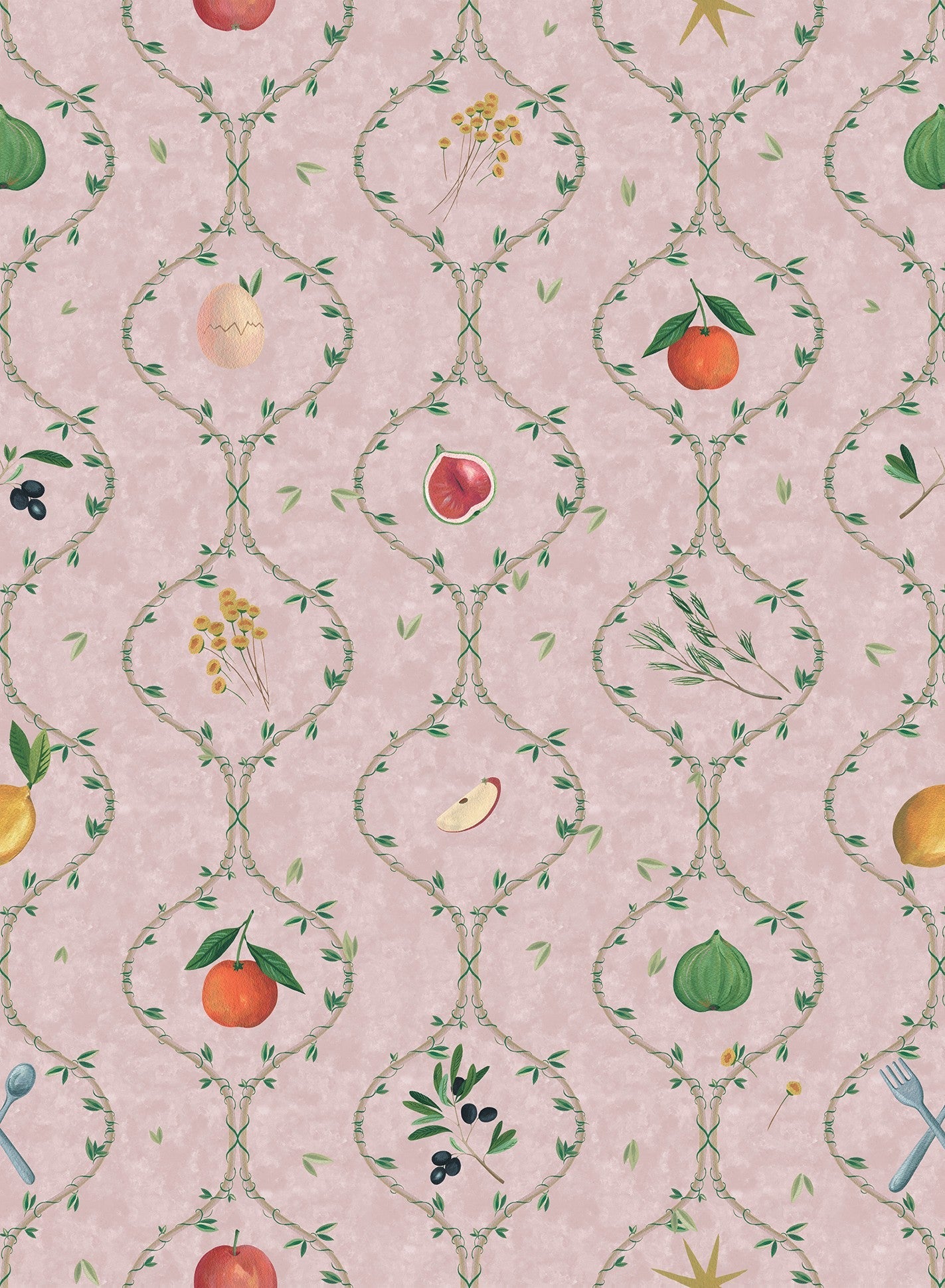 LL3706-1 Rebost Pink Llar Wallpaper by Tres Tintas