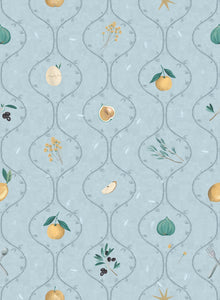 LL3706-2 Rebost Blue Llar Wallpaper by Tres Tintas