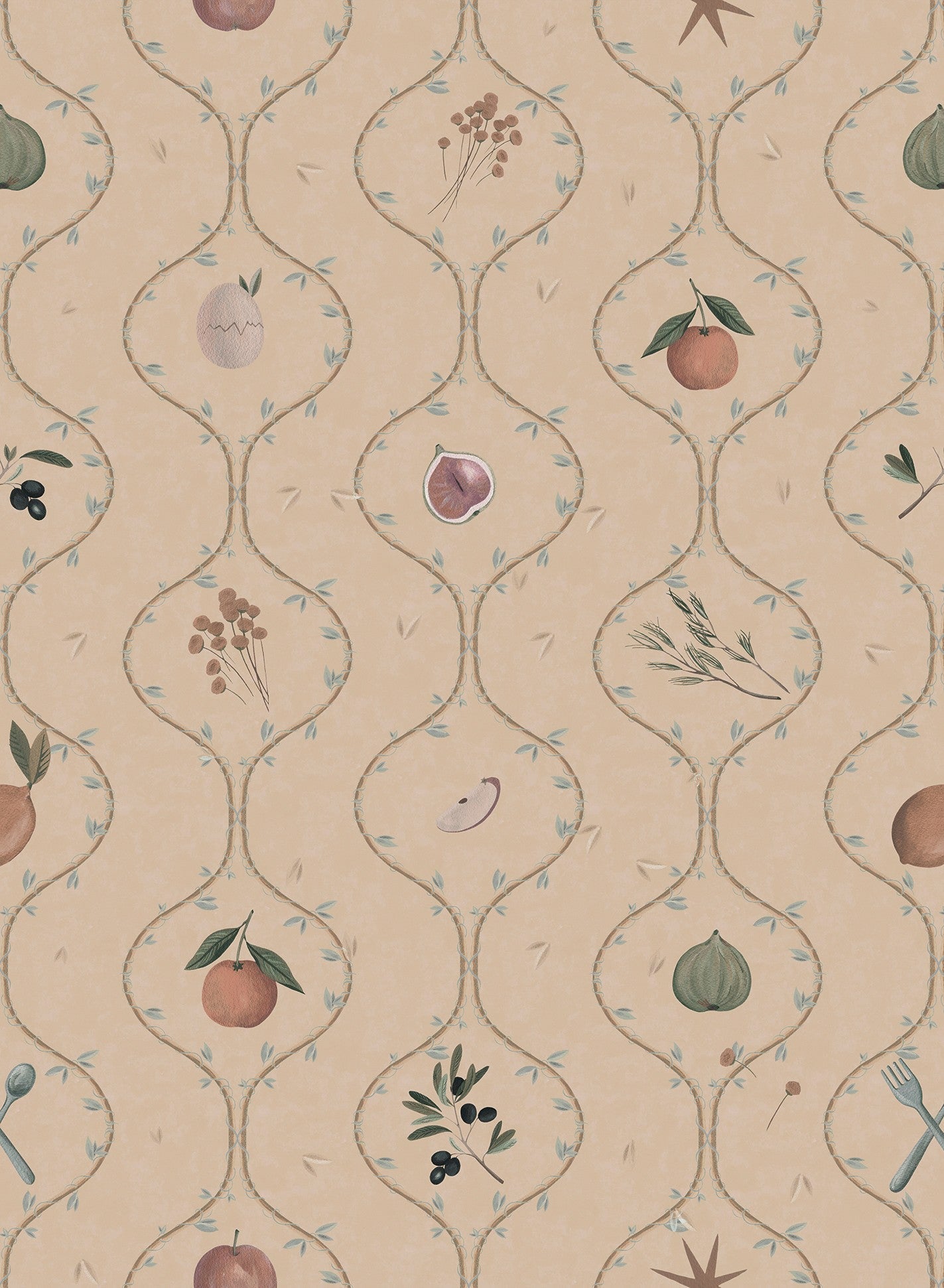 LL3706-4 Rebost Cream Llar Wallpaper by Tres Tintas