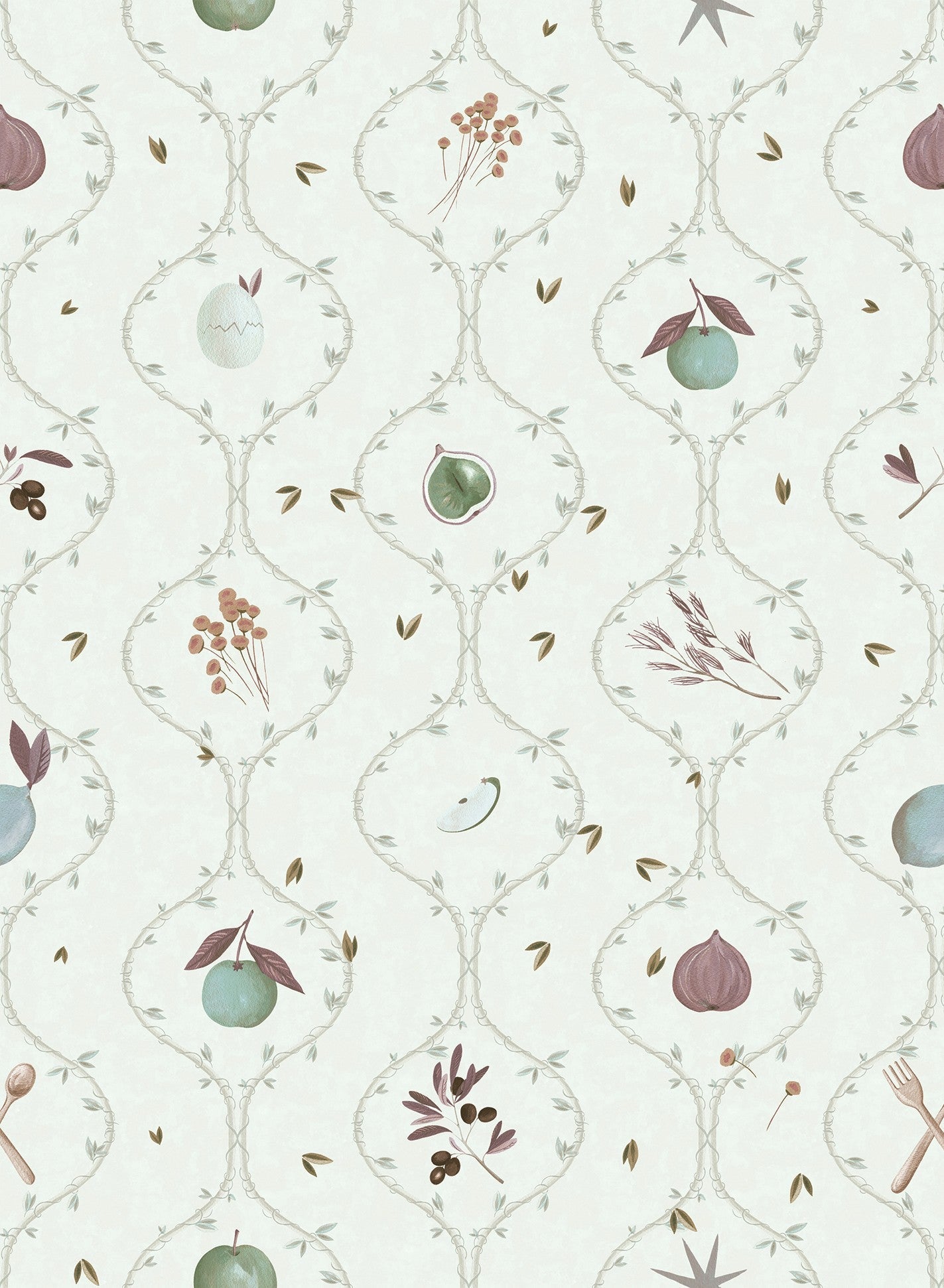 LL3706-5 Rebost White Llar Wallpaper by Tres Tintas