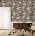 SA01906 Lotus Mocha Santorini Wallpaper By Sketch Twenty 3