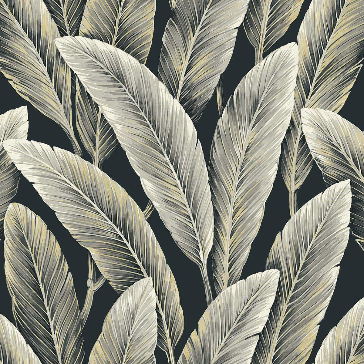 LS60210 Foliage Savannah Grass Midnight Wallpaper by Today Interiors