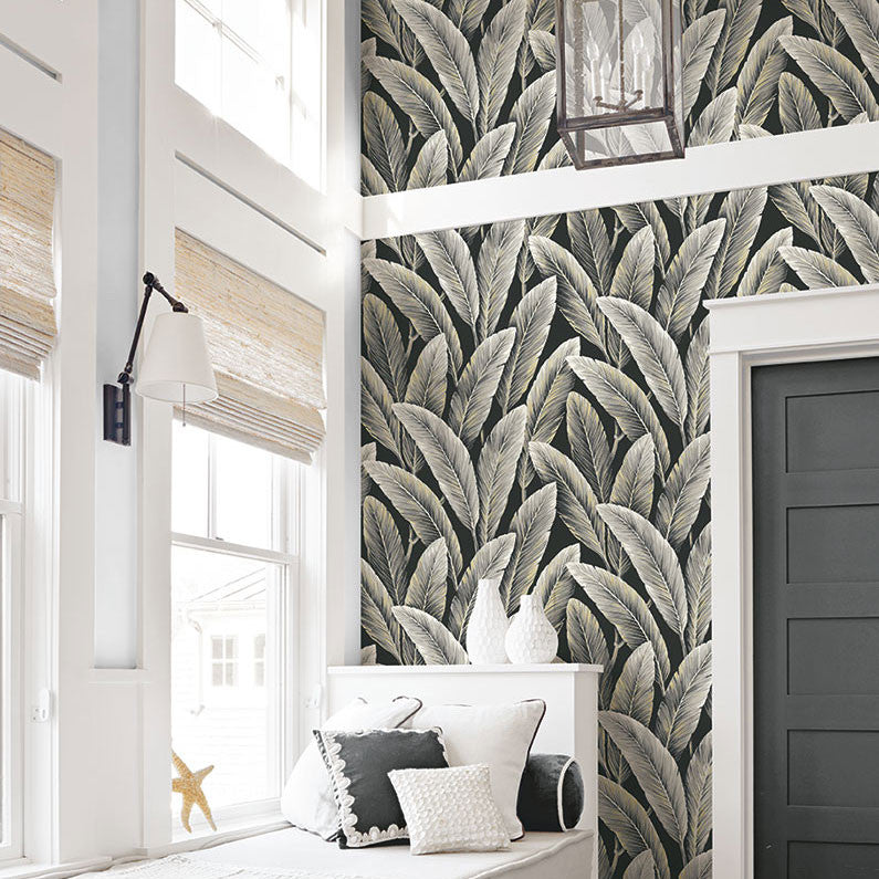LS60210 Foliage Savannah Grass Midnight Wallpaper by Today Interiors