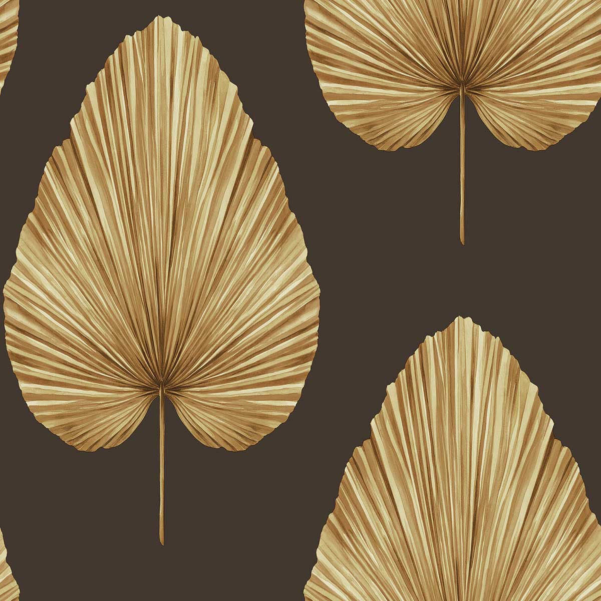 LS60806 Grande Leaf Savannah Grass Coffee Bean Wallpaper by Today Interiors
