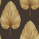 Grande Leaf Savannah Grass Coffee Bean Wallpaper by Today Interiors