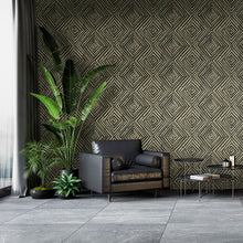 LS61210 Havana Diamond Savannah Grass Smoky Wallpaper by Today Interiors