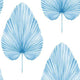 Grande Leaf Paperweave Savannah Grass True Blue Wallpaper by Today Interiors