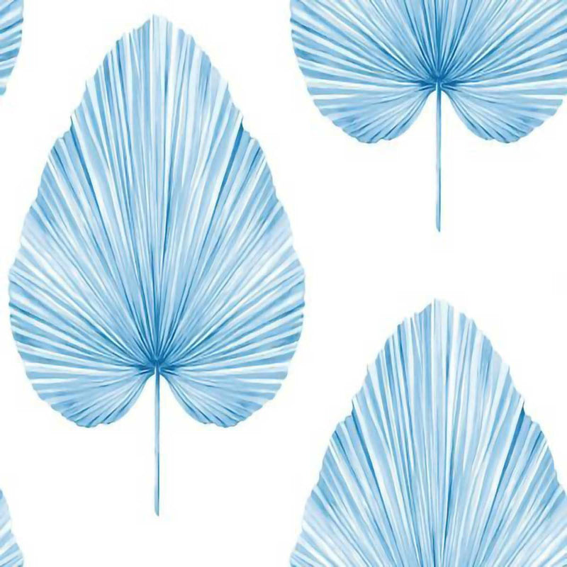 LS61602 Grande Leaf Paperweave Savannah Grass True Blue Wallpaper by Today Interiors
