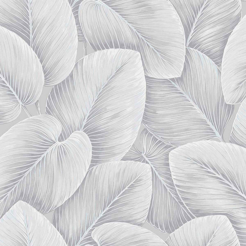 LS61808 Lush Leaf Sisal Savannah Grass Silver Lining Wallpaper by Today Interiors