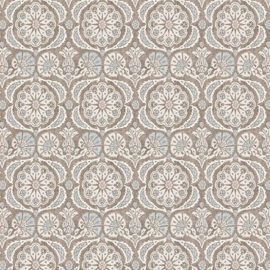 Pasha Sugar Almond Mediterranea Fabric by Lewis & Wood