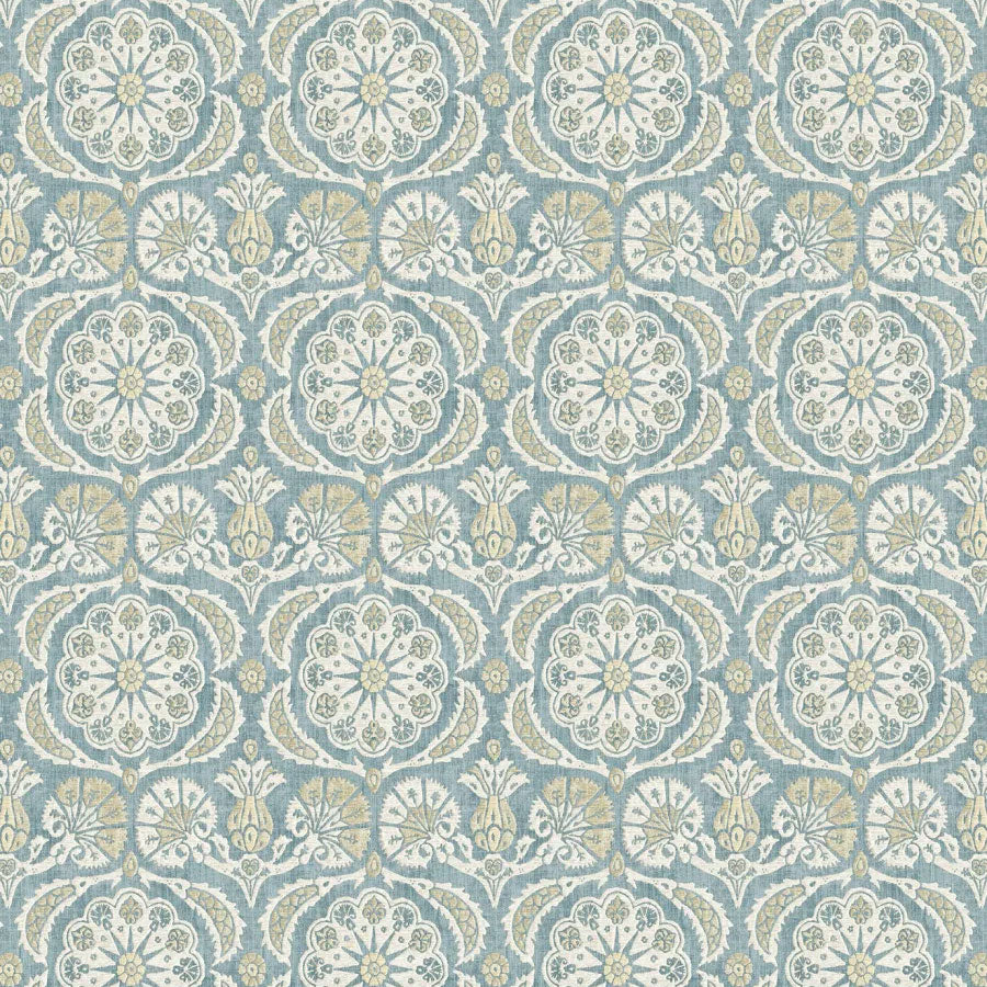Pasha Seaglass Mediterranea Fabric by Lewis & Wood