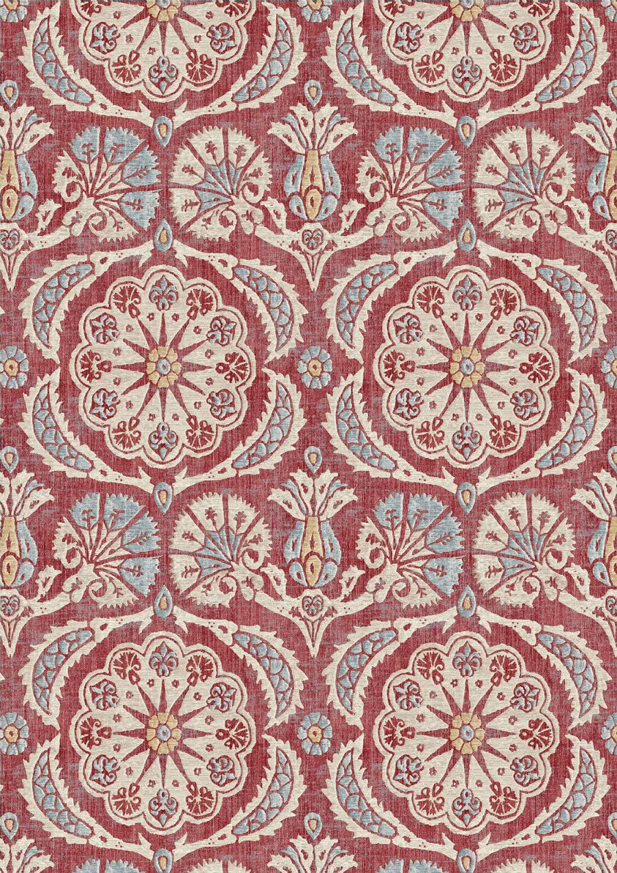 LW-296-567 Pasha Carnation Mediterranea Fabric by Lewis & Wood
