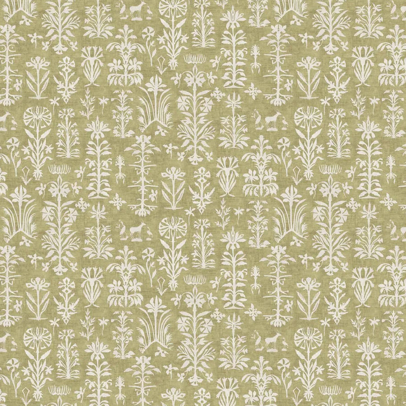 LW-297-215 Papyrus Quince Mediterranea Fabric by Lewis & Wood