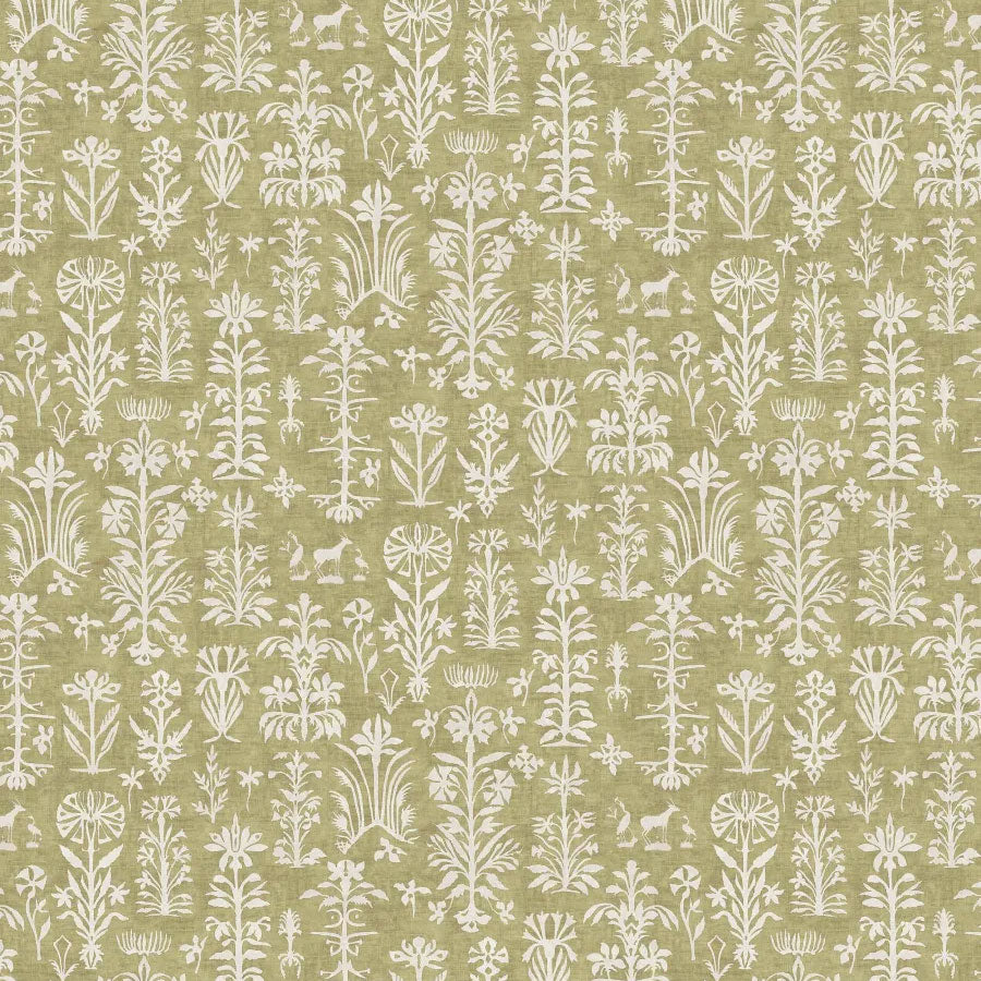 LW-297-215 Papyrus Quince Mediterranea Fabric by Lewis & Wood