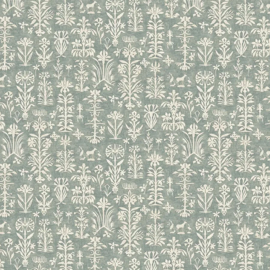 LW-297-24 Papyrus Eau de Nil Mediterranea Fabric by Lewis & Wood