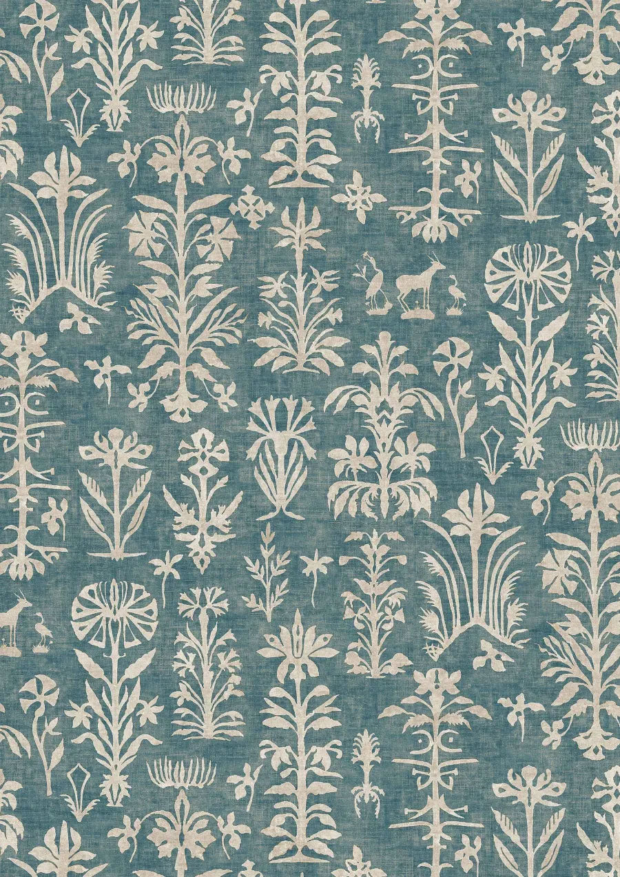 LW-297-265 Papyrus Marmara Mediterranea Fabric by Lewis & Wood