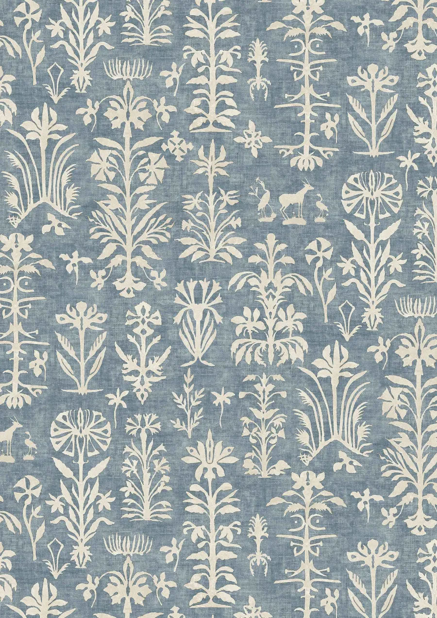 LW-297-344 Papyrus Moonstone Mediterranea Fabric by Lewis & Wood