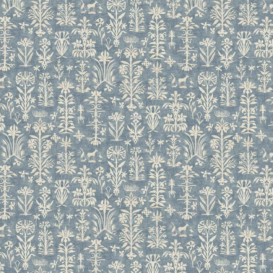 LW-297-344 Papyrus Moonstone Mediterranea Fabric by Lewis & Wood