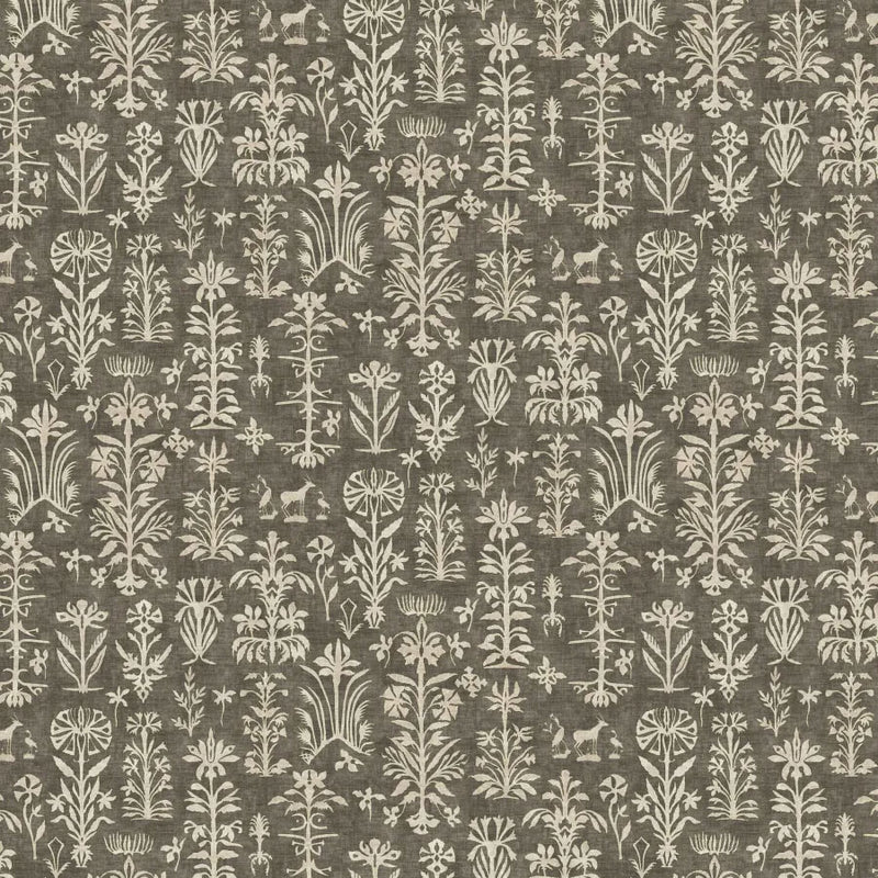 LW-297-552 Papyrus Nero Mediterranea Fabric by Lewis & Wood