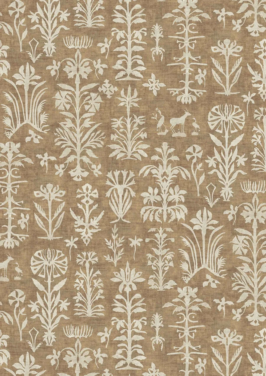 LW-297-573 Papyrus Desert Sand Mediterranea Fabric by Lewis & Wood