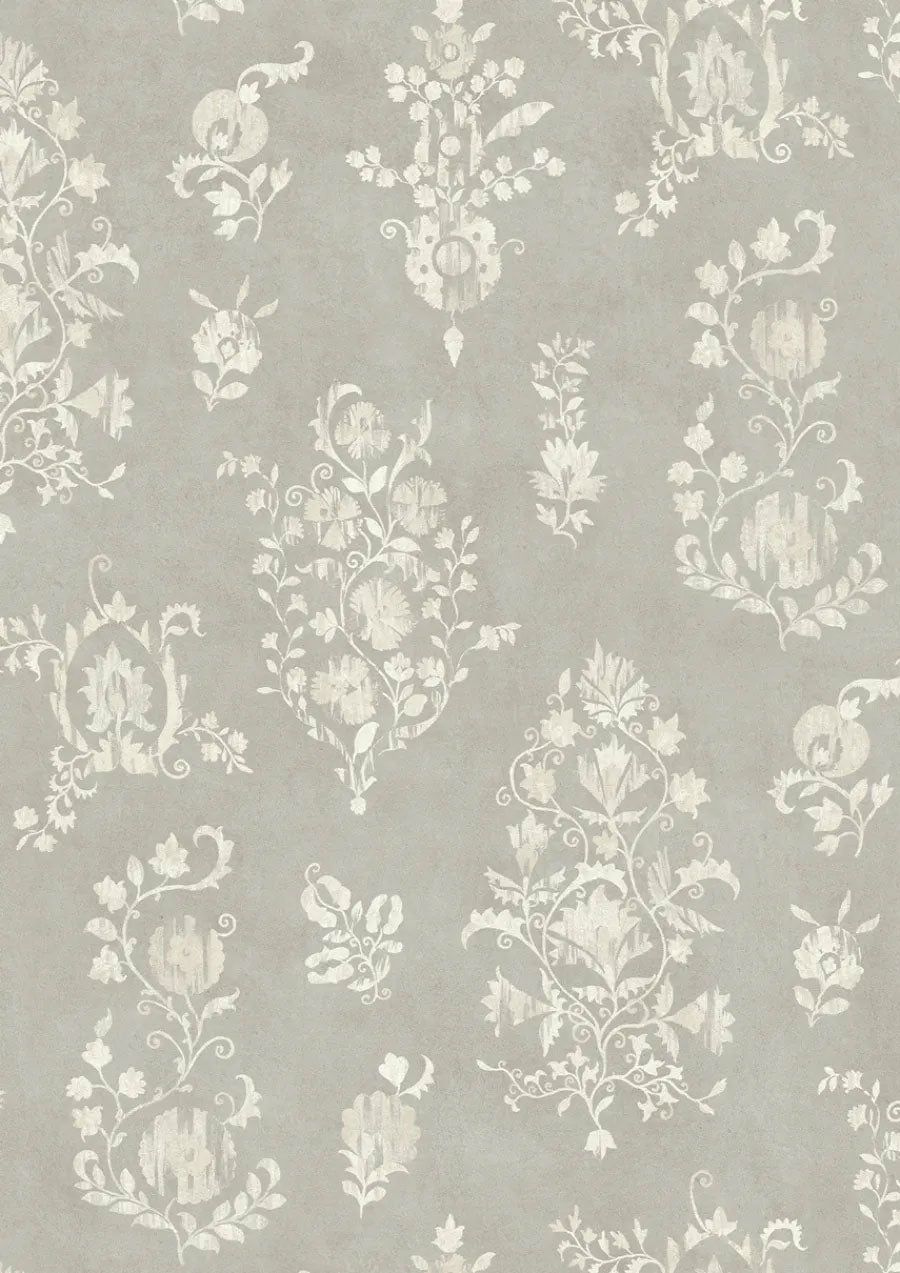 LW-298-236 Sicilia Pewter Mediterranea Wallpaper by Lewis & Wood