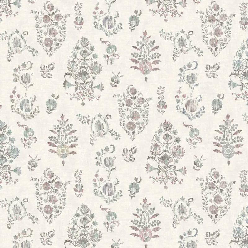 LW-298-297 Sicilia Tea Rose Mediterranea Wallpaper by Lewis & Wood