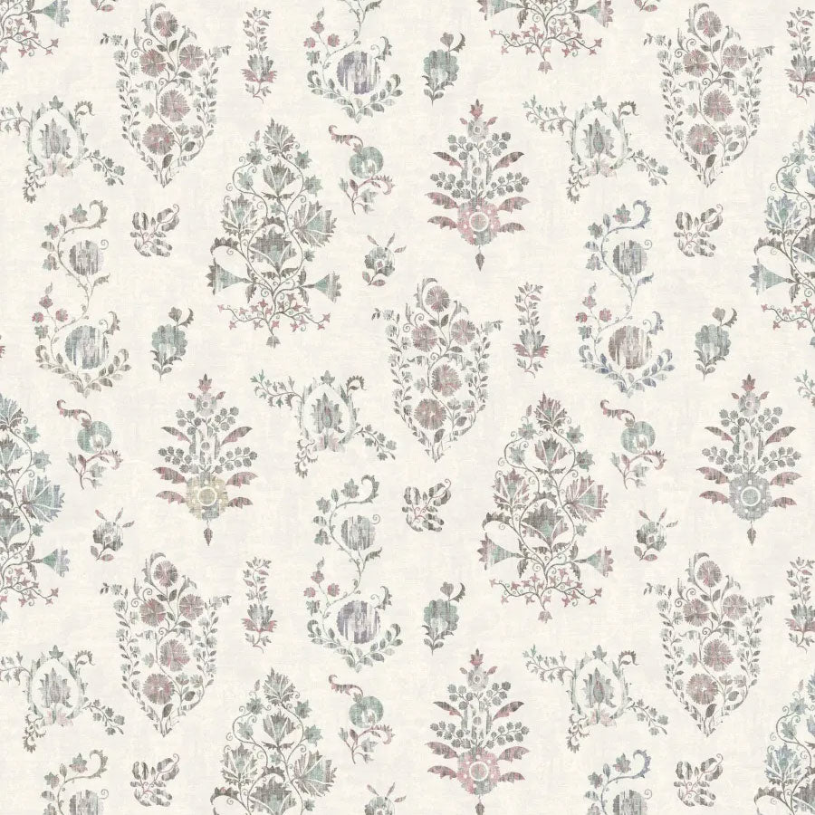 LW-298-297 Sicilia Tea Rose Mediterranea Wallpaper by Lewis & Wood
