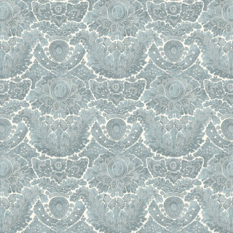 LW-314-608 Nantessa Celeste Entente Cordiale Fabric by Lewis & Wood