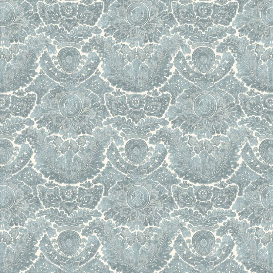 LW-314-608 Nantessa Celeste Entente Cordiale Fabric by Lewis & Wood