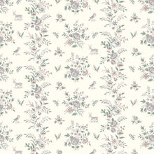 LW-315-612 Fleurie Peppermint Rose Entente Cordiale Fabric by Lewis & Wood