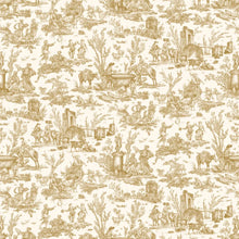 LW-318-173 Toile Baptiste Dijon Entente Cordiale Wallpaper by Lewis & Wood