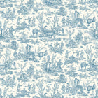 LW-318-557 Toile Baptiste Ciel Entente Cordiale Wallpaper by Lewis & Wood