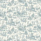 LW-318-608 Toile Baptiste Celeste Entente Cordiale Wallpaper by Lewis & Wood