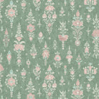 LW-322-362 Citadel Green Glaze Wax Works Fabric by Lewis & Wood