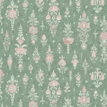 LW-322-362 Citadel Green Glaze Wax Works Fabric by Lewis & Wood