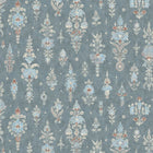 LW-322-449 Citadel Blue Almond Wax Works Fabric by Lewis & Wood