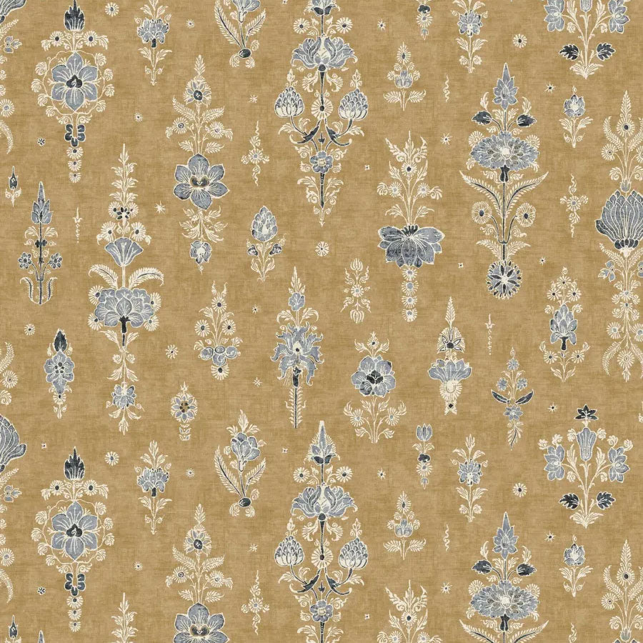 LW-322-616 Citadel Ochre Smoke Wax Works Fabric by Lewis & Wood